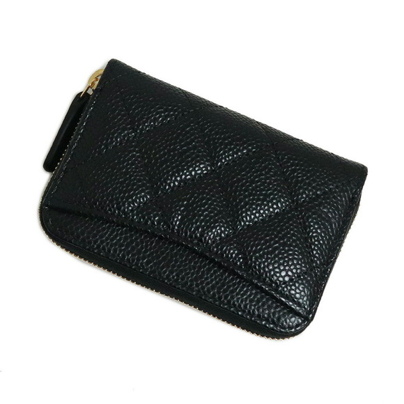 Chanel Matelasse Case Wallet Caviar Skin Leather Black - Picture 5 of 8